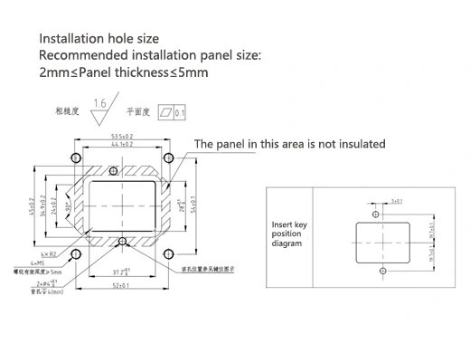 รายละเอียดของขั้วต่อไฟฟ้า YGEV4-2pin Series